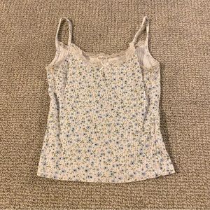 John Galt Floral Lace Tanktop